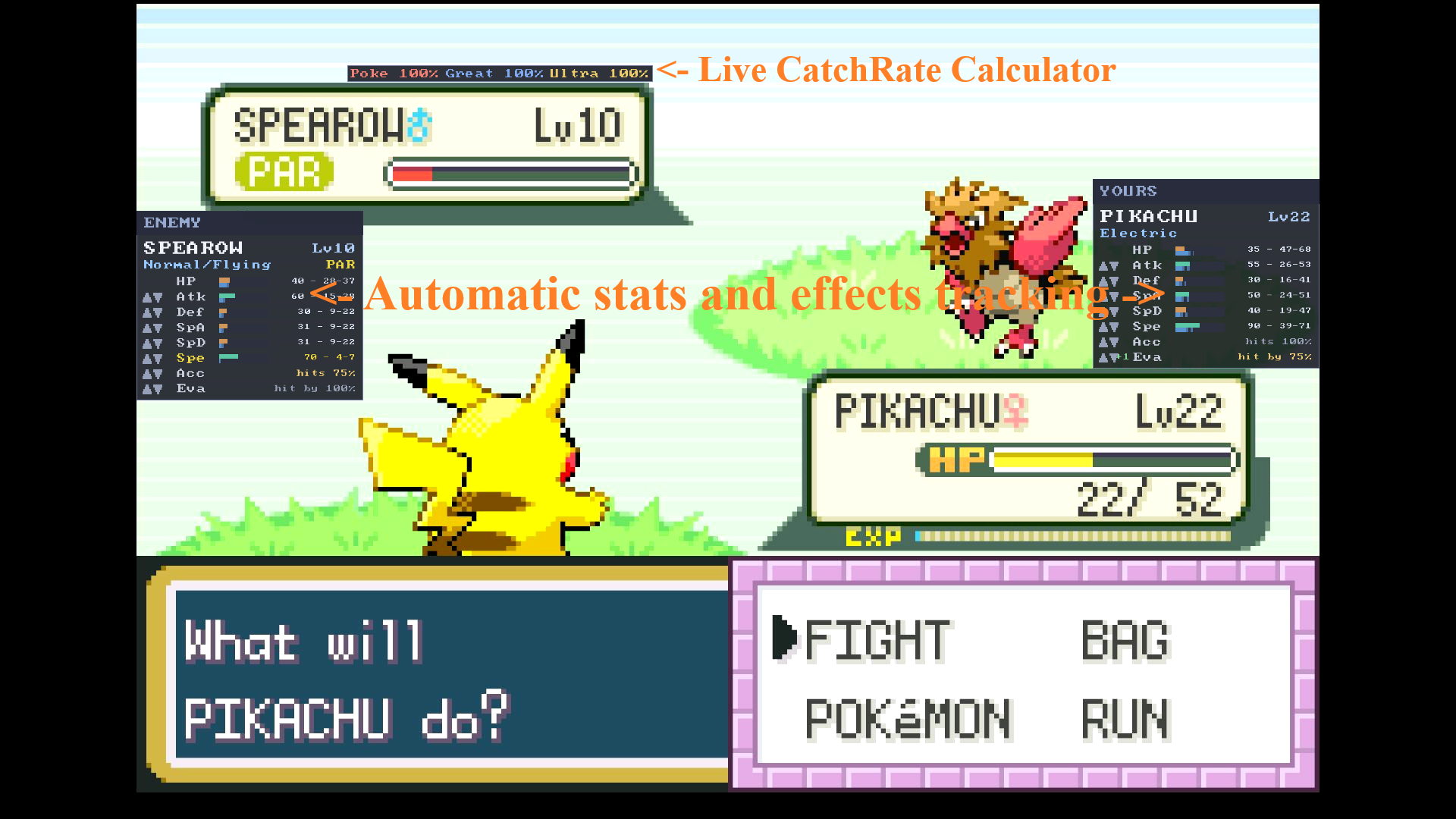 Pokémon help overlay
